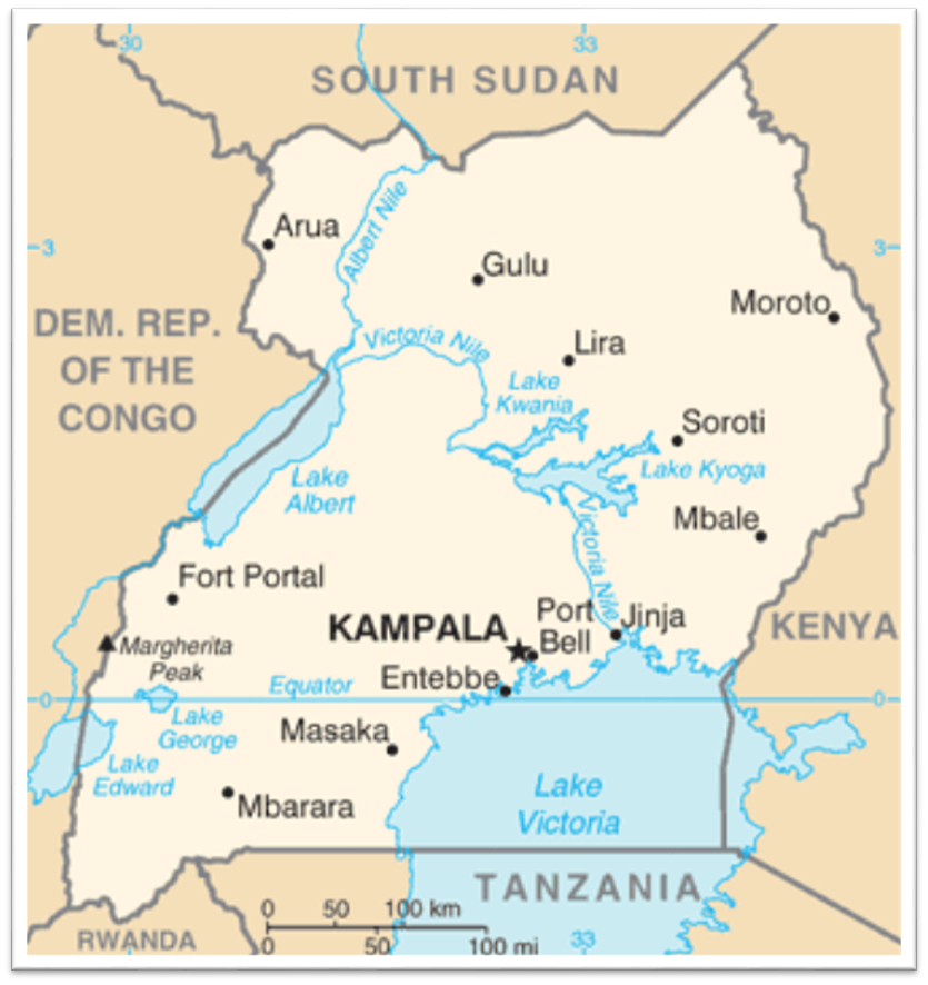 Uganda-Map