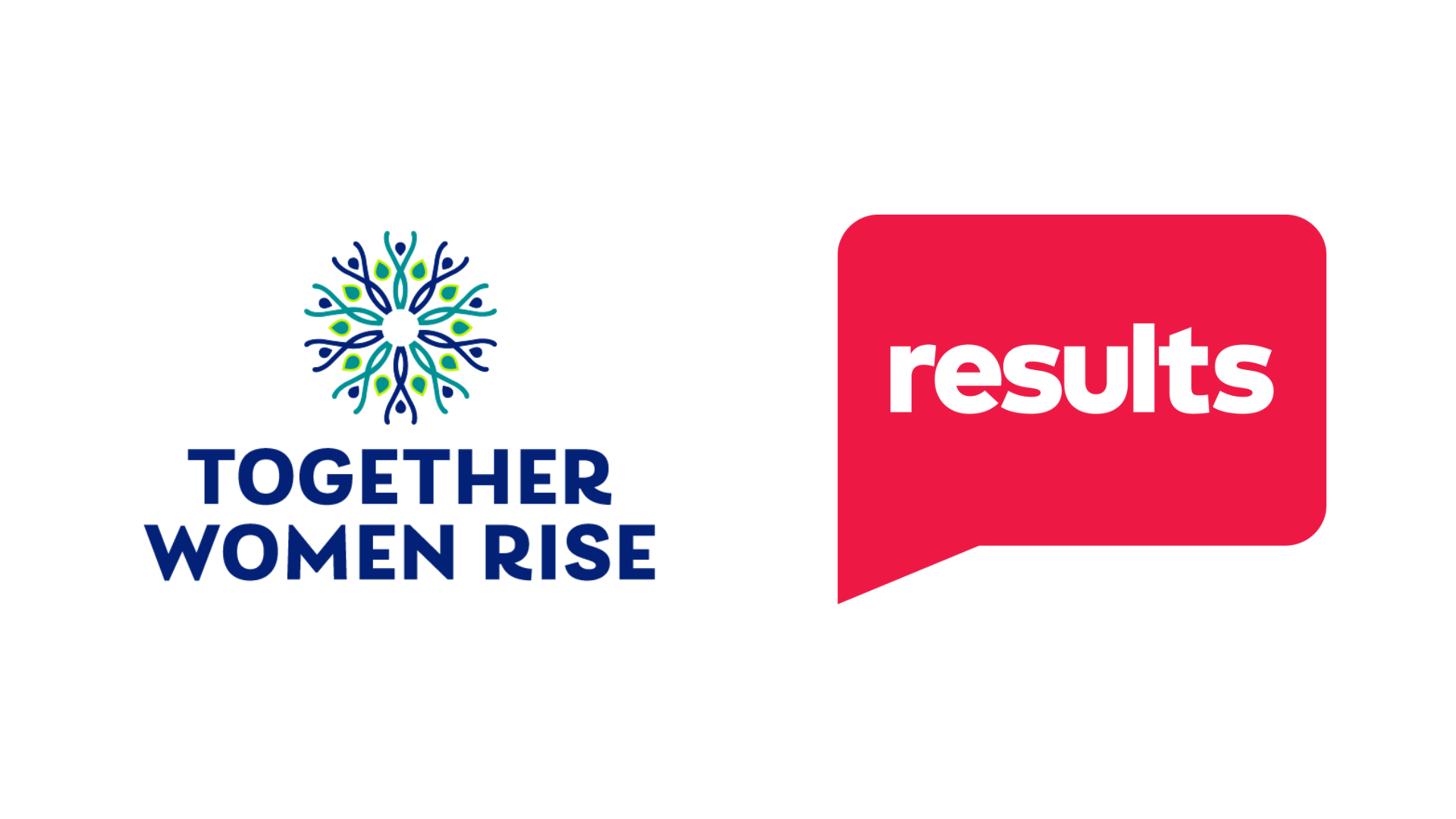 Together Women Rise and Results logos