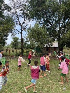 Lacrosse game at Kids Play International